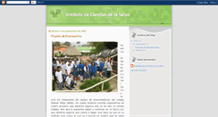 Desktop Screenshot of institutodecienciasdelasalud.blogspot.com