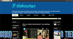 Desktop Screenshot of bthebossman.blogspot.com