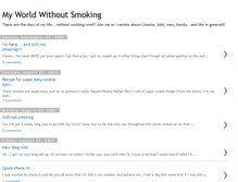 Tablet Screenshot of myworldwithoutsmoking.blogspot.com