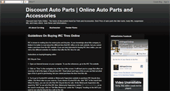 Desktop Screenshot of discount-autocar-parts.blogspot.com