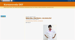 Desktop Screenshot of koreanovela-mp3.blogspot.com