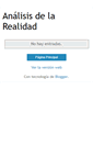 Mobile Screenshot of analisisdelarealidad.blogspot.com