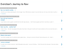 Tablet Screenshot of journey2raw.blogspot.com