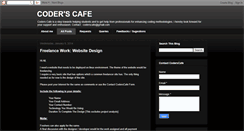Desktop Screenshot of coderscafe.blogspot.com