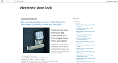 Desktop Screenshot of electronicdoorlockreview.blogspot.com