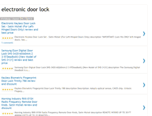Tablet Screenshot of electronicdoorlockreview.blogspot.com