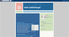 Desktop Screenshot of karin-waltenberger.blogspot.com