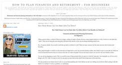 Desktop Screenshot of financeandretirementinformation.blogspot.com