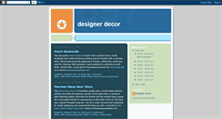 Desktop Screenshot of designerhomedecor.blogspot.com