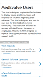 Mobile Screenshot of medevolveusers.blogspot.com