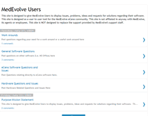 Tablet Screenshot of medevolveusers.blogspot.com