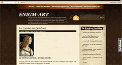 Desktop Screenshot of enigm-art.blogspot.com