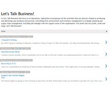 Tablet Screenshot of letstalkbusinessblog.blogspot.com