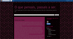 Desktop Screenshot of oquepensais.blogspot.com