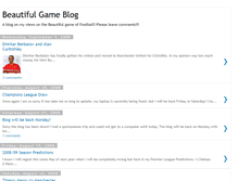 Tablet Screenshot of beautifulgameblog.blogspot.com