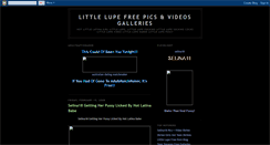 Desktop Screenshot of little-lupe-pics.blogspot.com