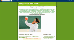 Desktop Screenshot of 5thgradersandstem.blogspot.com