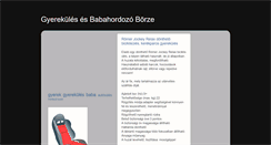 Desktop Screenshot of gyerekules-babahordozo.blogspot.com