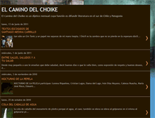 Tablet Screenshot of caminodelchoike.blogspot.com