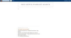 Desktop Screenshot of freebenchwarrantsearch.blogspot.com