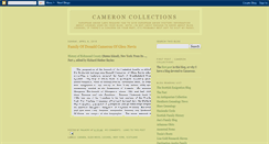 Desktop Screenshot of cameroncollections.blogspot.com