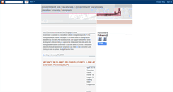 Desktop Screenshot of governmentvacancies.blogspot.com