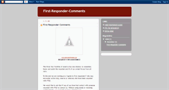 Desktop Screenshot of 1strespondercomments.blogspot.com