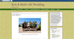 Desktop Screenshot of kyleandmattdcwedding.blogspot.com