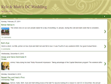 Tablet Screenshot of kyleandmattdcwedding.blogspot.com