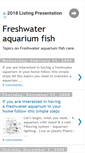 Mobile Screenshot of freshwaterfish1250.blogspot.com