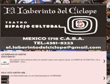 Tablet Screenshot of ellaberintodelciclope.blogspot.com
