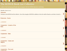 Tablet Screenshot of konosbooklists.blogspot.com