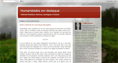 Desktop Screenshot of humanidadesemdestaque.blogspot.com