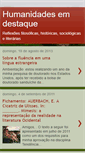 Mobile Screenshot of humanidadesemdestaque.blogspot.com
