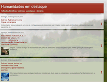 Tablet Screenshot of humanidadesemdestaque.blogspot.com