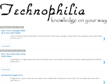 Tablet Screenshot of etechnophilia.blogspot.com