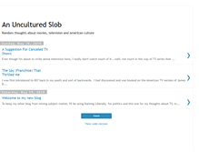 Tablet Screenshot of anunculturedslob.blogspot.com