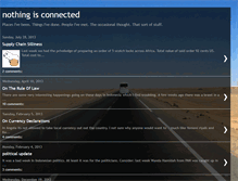 Tablet Screenshot of nothingisconnected.blogspot.com