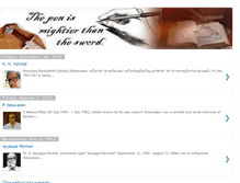 Tablet Screenshot of malayalamwriters.blogspot.com