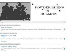Tablet Screenshot of powderburnsandbullets.blogspot.com
