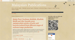 Desktop Screenshot of malaysianpublications.blogspot.com