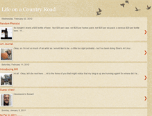 Tablet Screenshot of lifeonacountryroad.blogspot.com