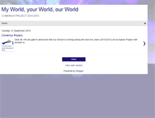 Tablet Screenshot of comeniusprojectapresaschool.blogspot.com