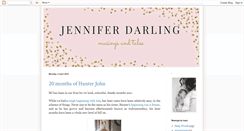 Desktop Screenshot of jenndarlingblog.blogspot.com