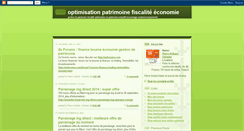 Desktop Screenshot of economiepatrimoine.blogspot.com
