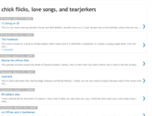 Tablet Screenshot of chickflickslovesongsandtearjerkers.blogspot.com