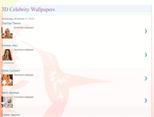 Tablet Screenshot of 3d-celebrity-wallpapers.blogspot.com