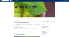 Desktop Screenshot of aliceqstyle.blogspot.com