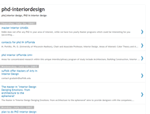 Tablet Screenshot of phd-interiordesign.blogspot.com