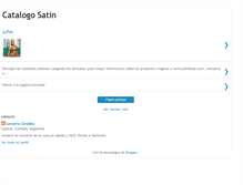 Tablet Screenshot of catalogosatin.blogspot.com